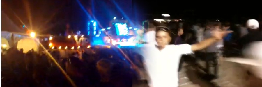 Two screenshots from mobile phone videos uploaded to the Internet that document a mass beech party in Hoek van Holland, The Netherlands on August 23. 2009, during a riot whereby the police at that spot felt so threatened that they fired their arms which left a few wounded and one man dead. If the alleged Rotterdam hooligans