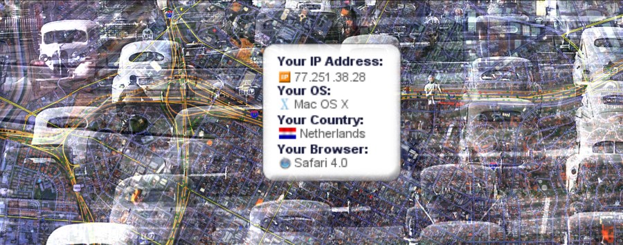 on the internet you are visible like a car on a high road