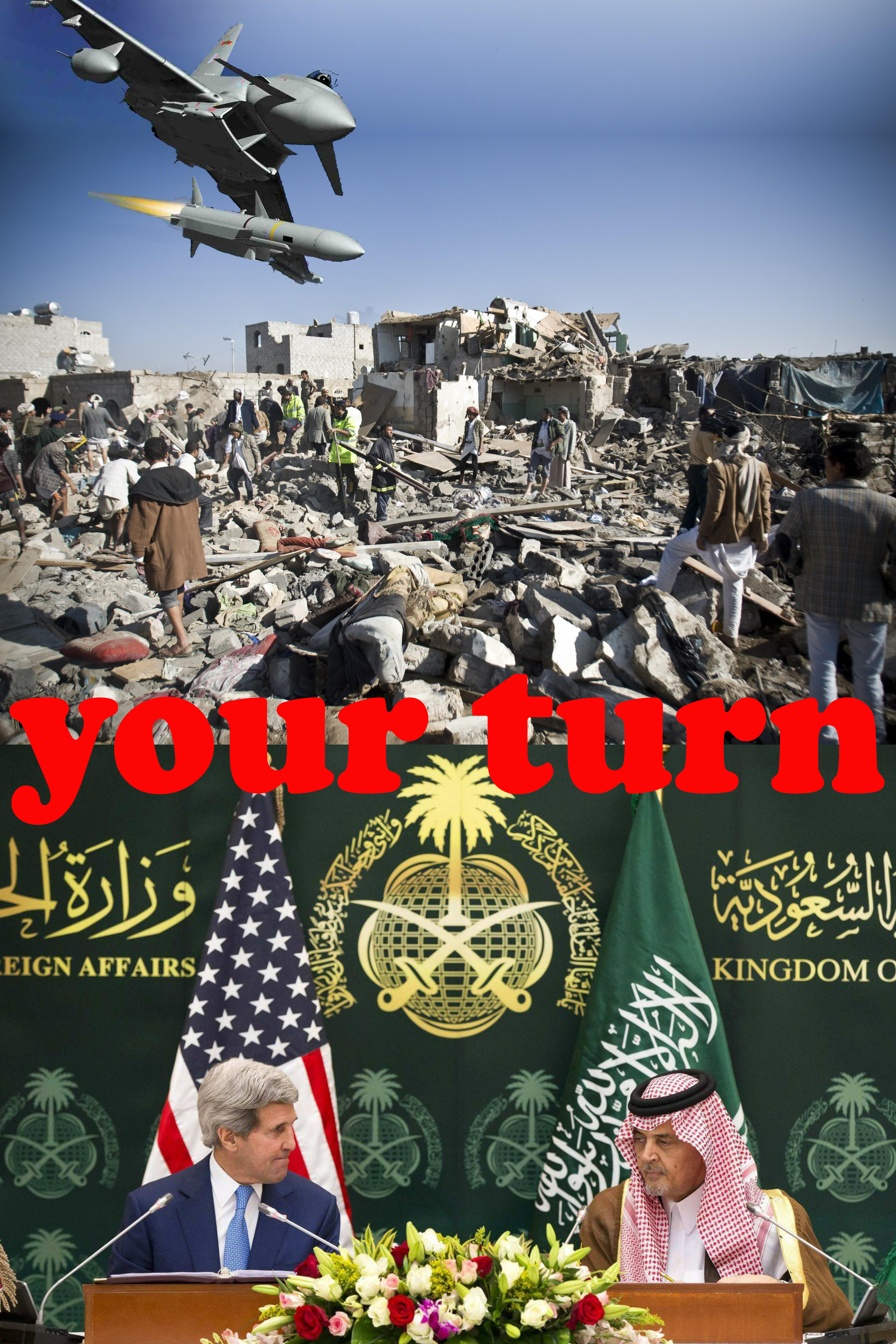 USA to Saudi Arabia Your turn to bomb the world_16769282077_o